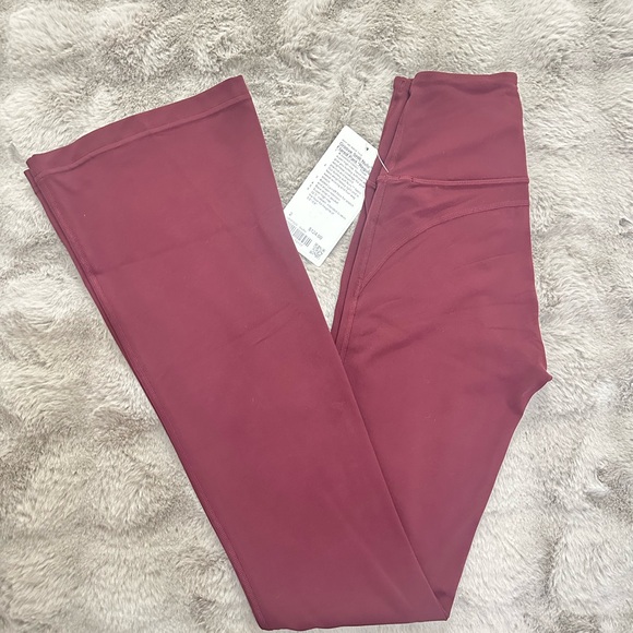 lululemon athletica Pants - NWT Lululemon Groove SHR Nulu ™ Flared Pant *Regular Size 2 Garnet Rare